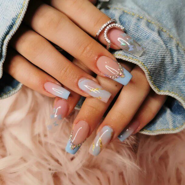 30 Blue Nail Designs For Your Next Manicure - 185