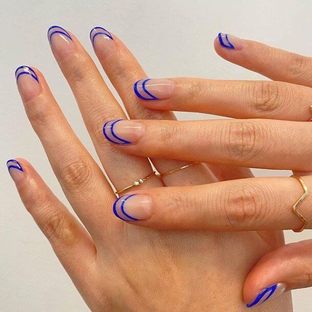 30 Blue Nail Designs For Your Next Manicure - 211