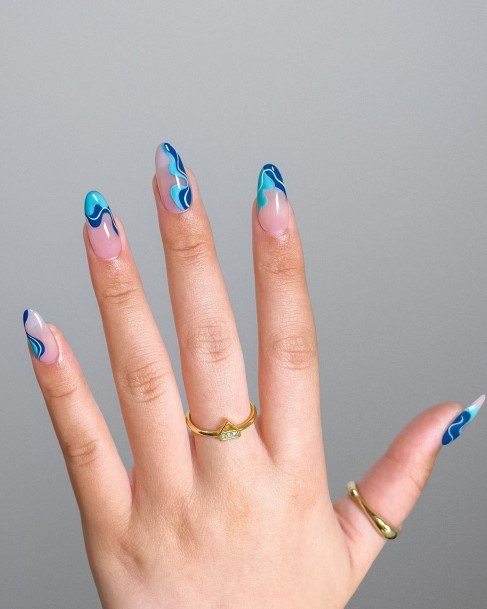 30 Blue Nail Designs For Your Next Manicure - 215