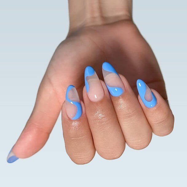 30 Blue Nail Designs For Your Next Manicure - 221