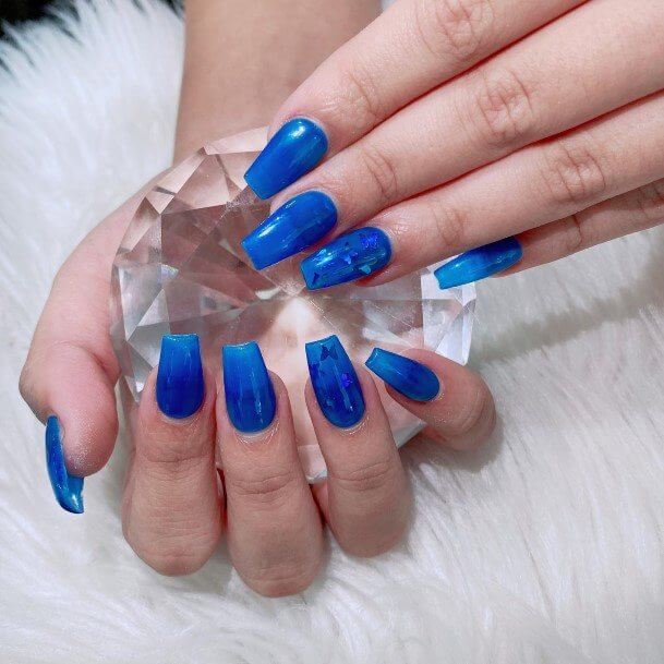 30 Blue Nail Designs For Your Next Manicure - 223