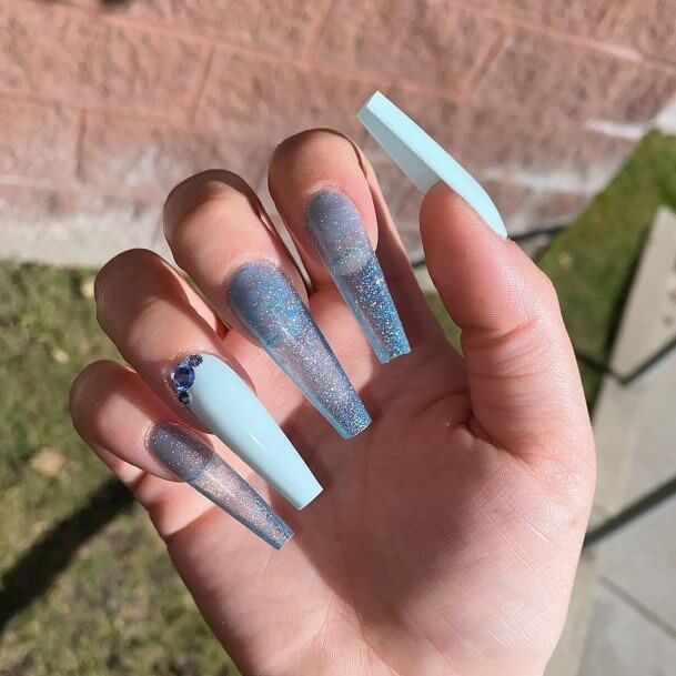 30 Blue Nail Designs For Your Next Manicure - 191