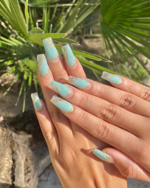 30 Blue Nail Designs For Your Next Manicure - 193