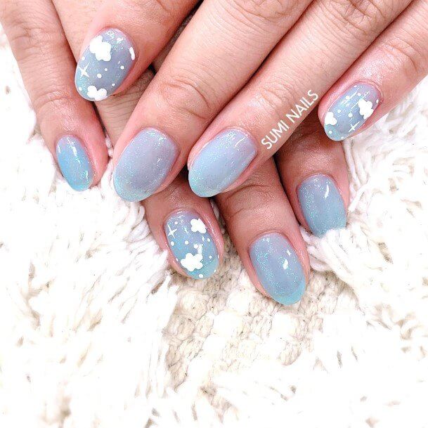 30 Blue Nail Designs For Your Next Manicure - 195